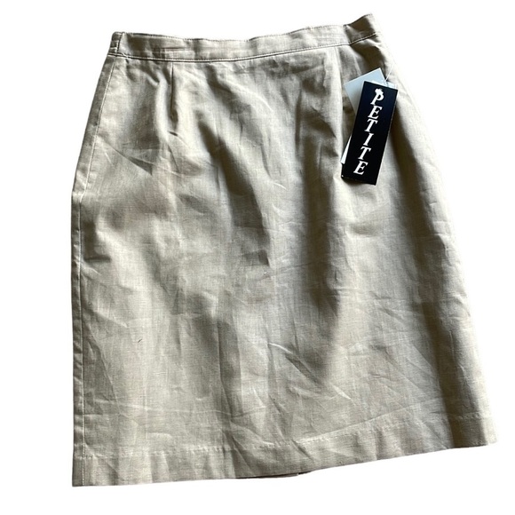 Savanna‎ Linen Blend Petite Skirt - Picture 1 of 6